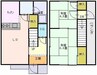 ニシヤアパート 2LDKの間取り