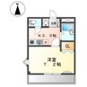 ベルグランデ２１ 1Kの間取り