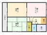 世良アパート 2DKの間取り