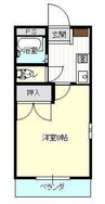 エメローズ井内 1Kの間取り