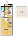 ヴィレッヂわたかべ 1Rの間取り