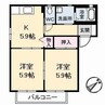 グレース曙 C棟 2Kの間取り