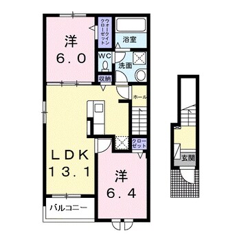 間取図 サンヴァリー２１Ｃ棟