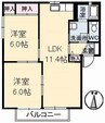 タートラー 2LDKの間取り