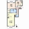 ランビリズマ 2LDKの間取り