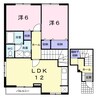 アヴェニュー高島 2LDKの間取り