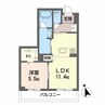 ランビリズマ 1LDKの間取り