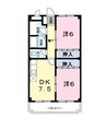 サンリーヴェ 2DKの間取り