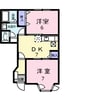 ヴィアッジオ 2DKの間取り