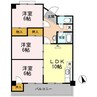 ベルティカル曙 3LDKの間取り