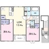 千田町３丁目アパート 2LDKの間取り
