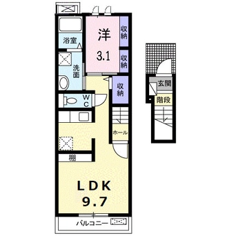 間取図 サンテールⅢ　Ｂ