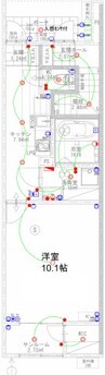 メリッサ 1SKの間取り