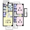 メゾンブローテ 2LDKの間取り