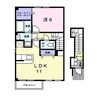 エクセレントＫＵＲＡ 1LDKの間取り