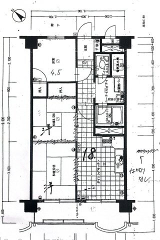 間取り図 プレジデント沖野上