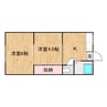 明和マンション 2DKの間取り