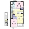 フローレンスⅡＡ 2LDKの間取り