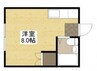 ハイツジュネス 1Rの間取り