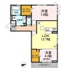 D-room紗都 2LDKの間取り