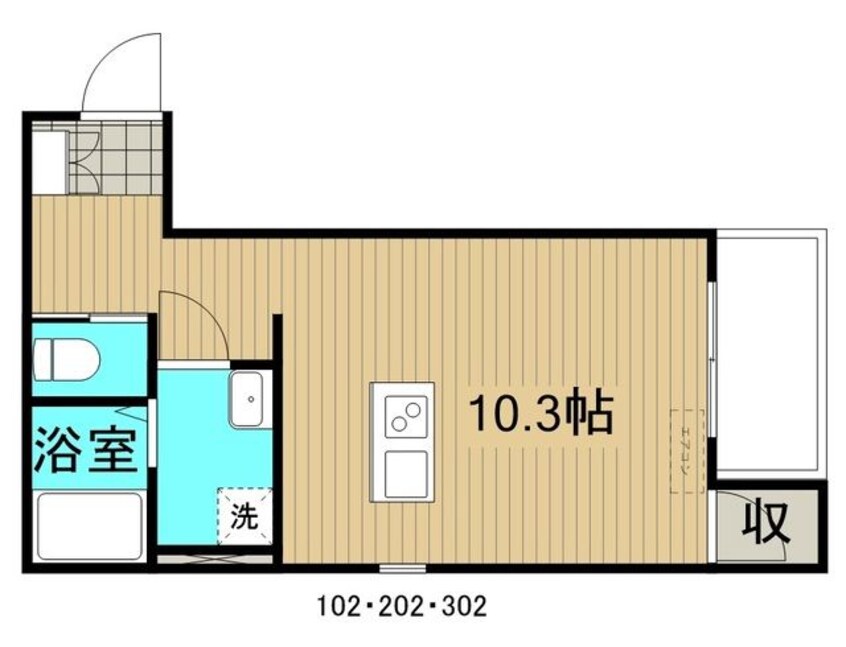 間取図 スリーズ霞町