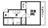apartment IN EAST 1Kの間取り