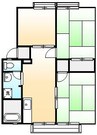 パナハイツ高尾A 3DKの間取り