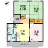 川口東マンション 3DKの間取り