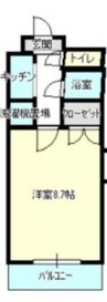 フォーサイトプラザ 1Kの間取り