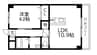 STスクエア　2020 1LDKの間取り