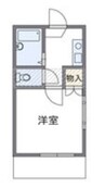 レインボー引野町 1Kの間取り