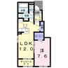 アウローラ　フジックスＢ 1LDKの間取り