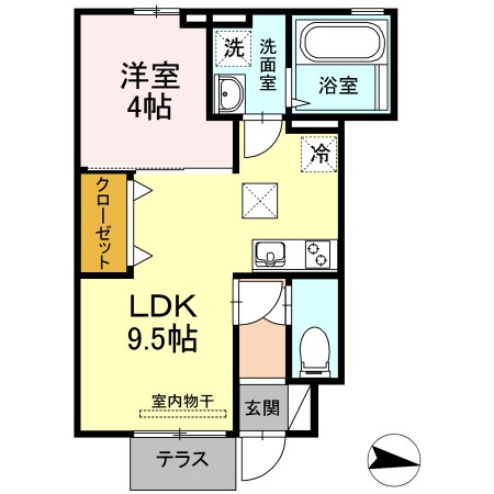 間取り図 コージィーコートプルミエ