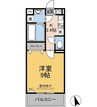 アプリシティ 1Kの間取り