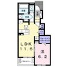 フィグ　キャッスル 1LDKの間取り