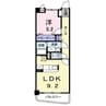 メゾン　アウローラ 1LDKの間取り