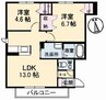 ライフレビュー A 2LDKの間取り