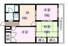 アーバンハイツなわち 3DKの間取り