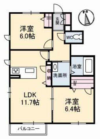 間取図 サンビレッジB