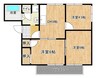 ドミール千田 3DKの間取り