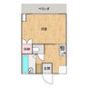 ウィンディア小原 1Kの間取り