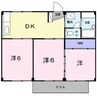 シティハイツ田園 3DKの間取り