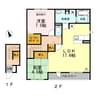 清風・光風清風 2LDKの間取り