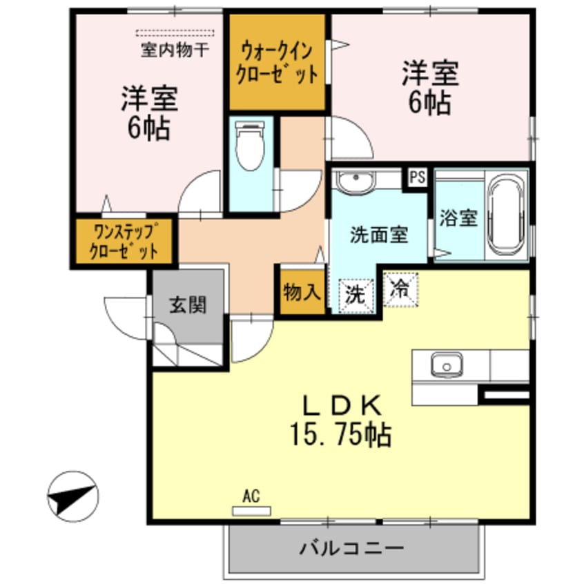 間取図 サザンリーフ新涯