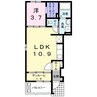 エレマーサ　Ⅱ 1LDKの間取り