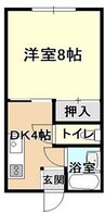 シティハイツ暁の星 1Kの間取り