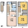 エルキュールC棟 2LDKの間取り