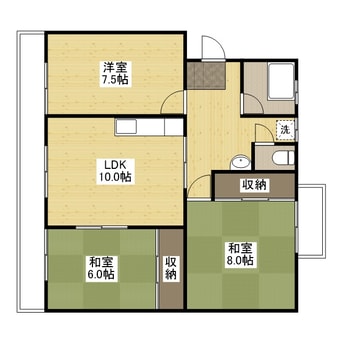 間取図 新涯マンションＢ