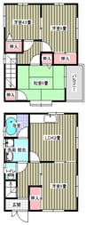 リバティ東深津 4DKの間取り