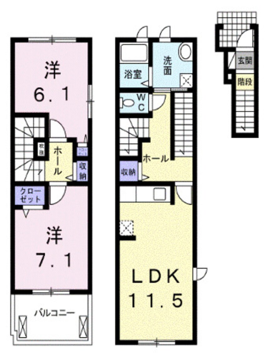 間取図 フェールⅠ